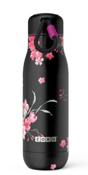 Zoku Pattern - Botella Térmica De 0.5l En Acero Inoxidable De Doble Pared. Flowers