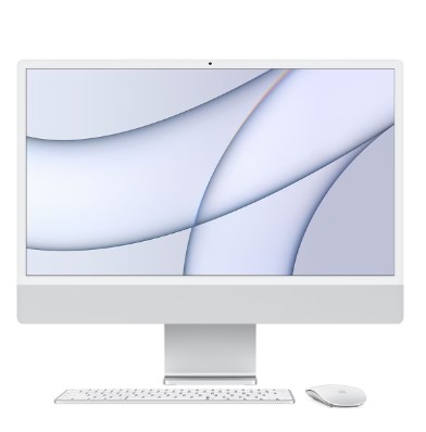 Apple iMac 24 (2021), M1, 8GB, 256 GB SSD, Retina 4.5K 24", MacOS, Plata