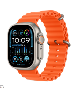 Apple Watch Ultra 2 GPS + Cellular 49mm Titanio con correa Naranja