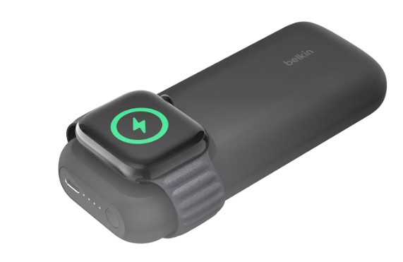Cargador rápido inalámbrico Belkin para Apple Watch y batería externa portátil de 10000 mAh