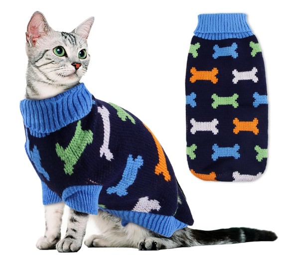 ACTOYS Suéter para Mascotas, térmico Ropa para Gatos Invierno