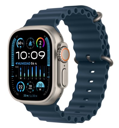 Apple Watch Ultra 2 GPS + Cellular 49mm Titanio con correa Azul