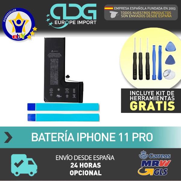 Bateria para iPhone 11 Pro Capacidad Original 3110 mAh + ENVIO 24H