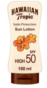 HAWAIIAN Tropic Satin Protection Ultra Radiance - Loción Solar de Protección Alta, Índice Spf 50+