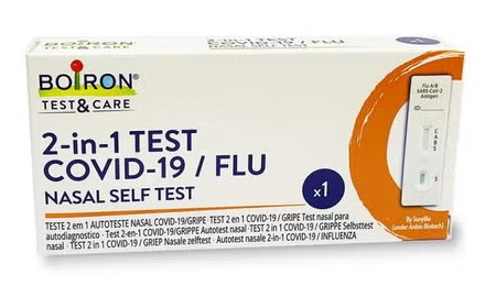 Boiron Test&Care Teste 2 em 1 Autoteste Nasal Gripe + COVID-19 1ud