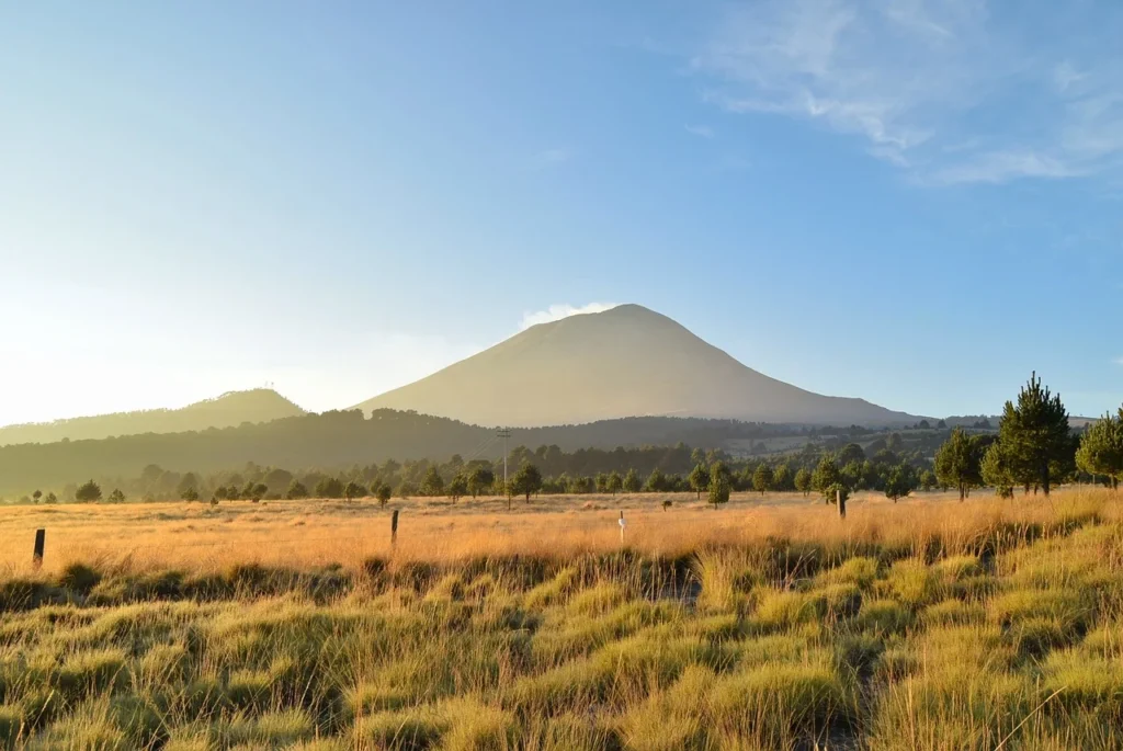 Una imagen del volcán Popocatépetl en México