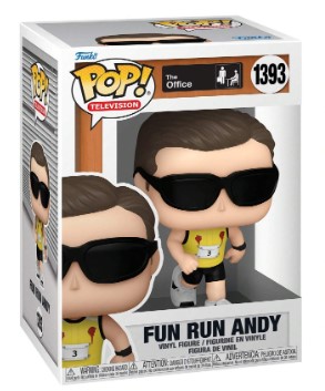 Funko Pop! TV: The Office - Fun Run Andy Bernard- Figura coleccionable