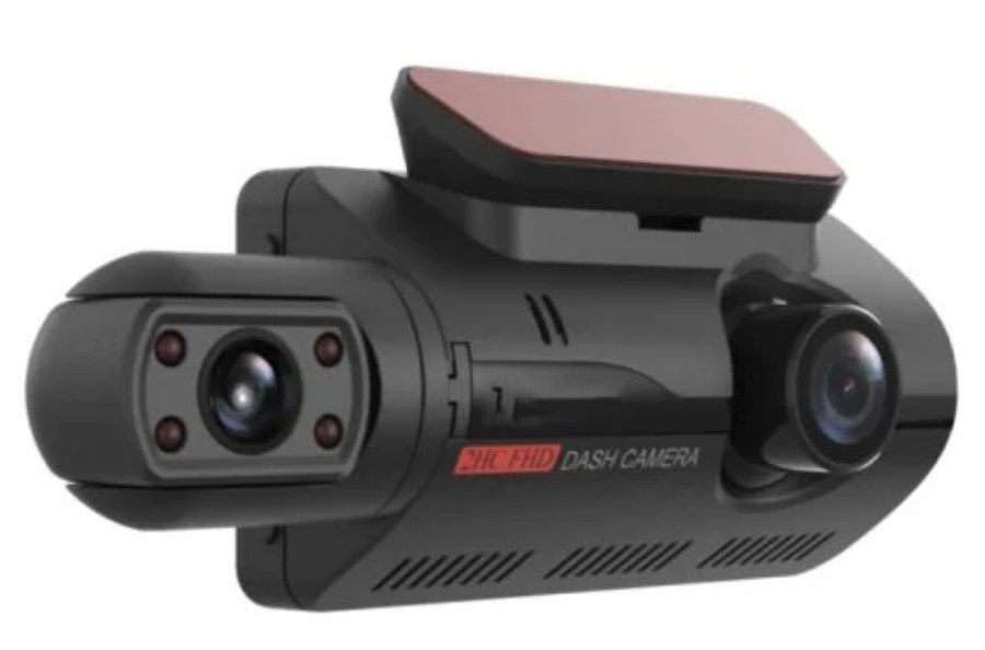 Klack Cámara de Salpicadero DVR Dashcam con Doble Lente para Coche