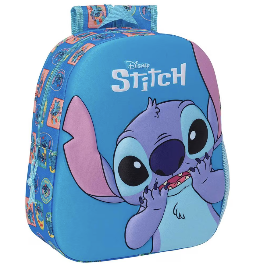 Mochila 3D Lilo & Stitch Safta azul