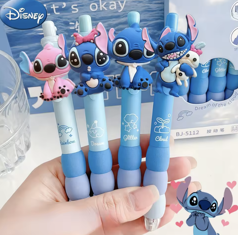 1/4 Uds. Bolígrafo de punto de Disney personaje de dibujos animados