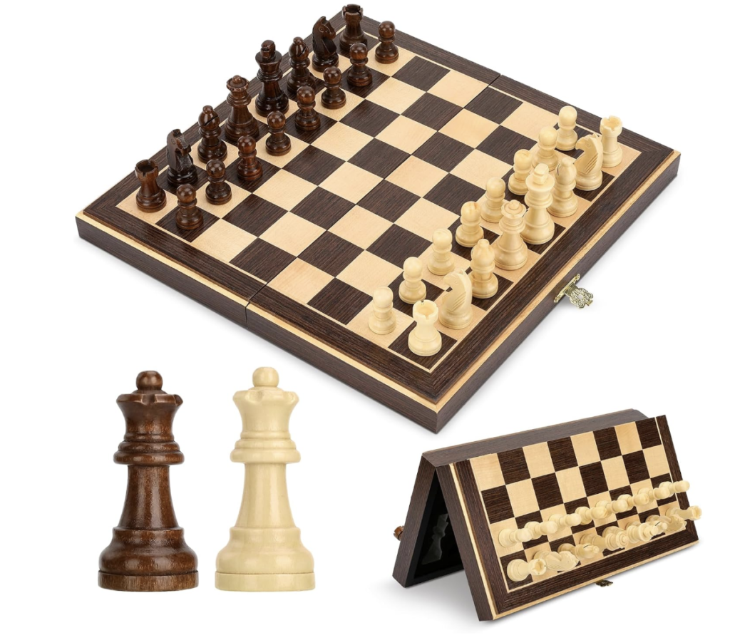 Ajedrez Madera Magnético