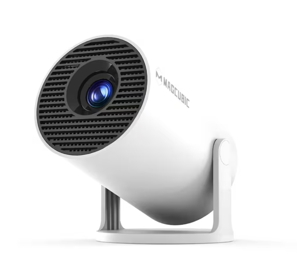Proyector Magcubic Android HY300 Pro Dual Wifi6 Wireless5.4 260ANSI Relación de Proyección 0.8:1 y Corrección Automática de Keystone, Soporte Nativo 720P, 4K, Altavoz Incorporado, Streaming - Mini Cine en Casa Portátil, Gaming, Presentaciones