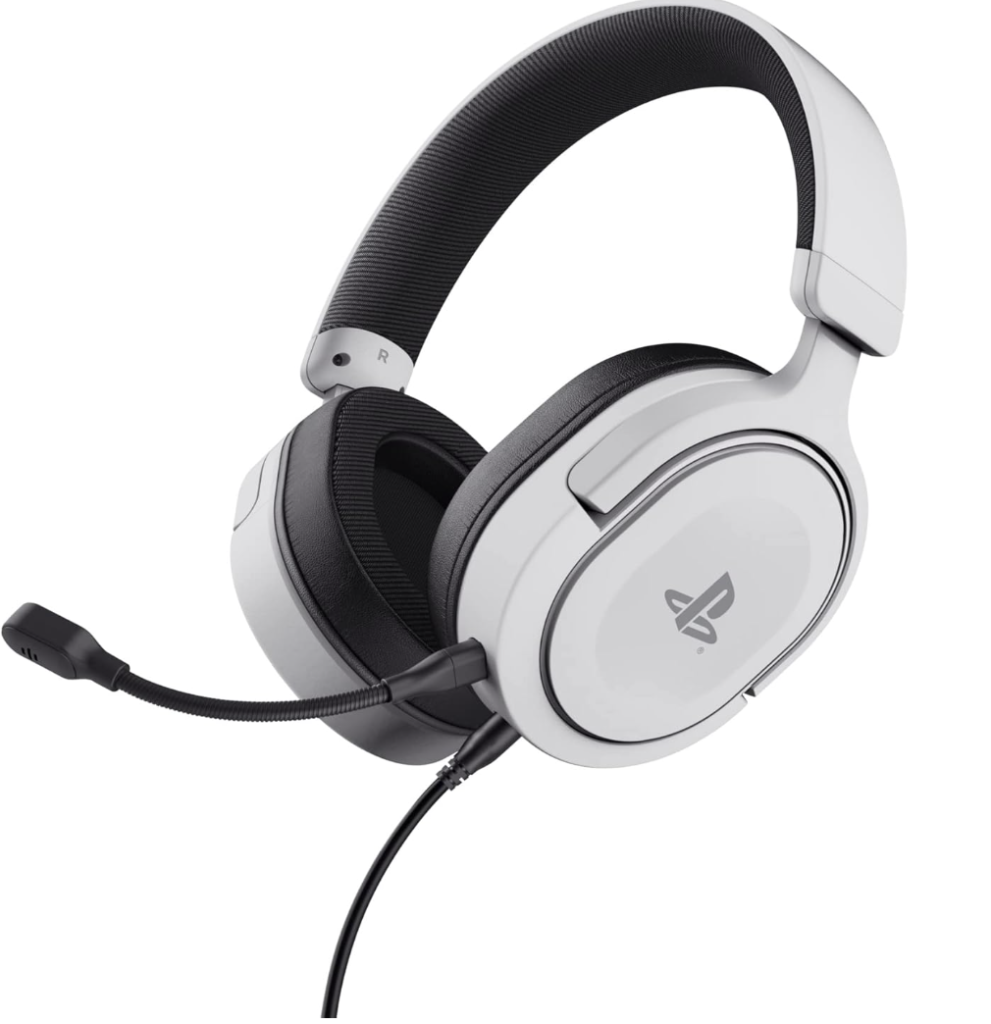GXTrust Forta Cascos PS5 Licencia Oficial para PlayStation 5, Blanco